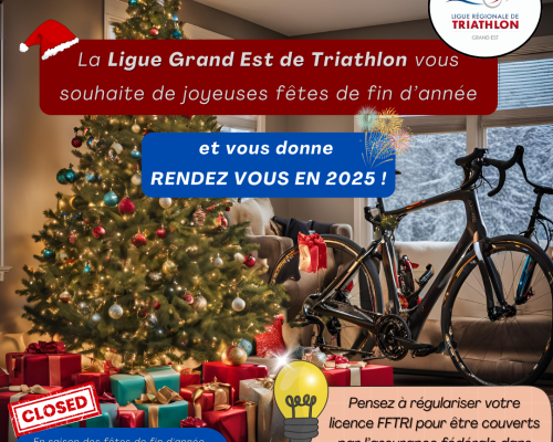 Fermeture de la Ligue pour les fêtes