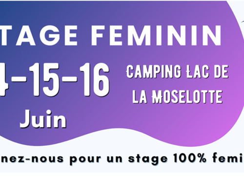 Stage 100% féminin en juin !