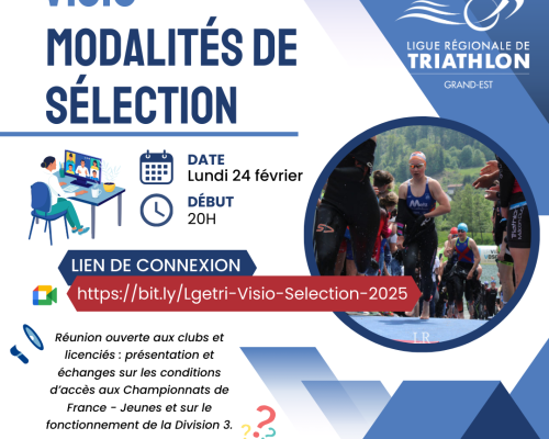 Modalités de sélection 2025